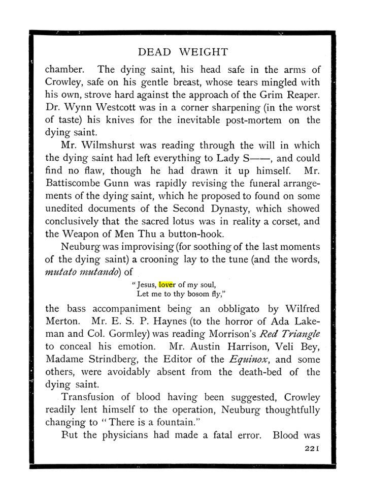 Original scan of The Equinox (Volume I, Number IX), PDF page 259