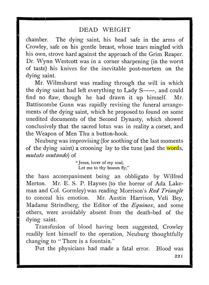 Original scan of The Equinox (Volume I, Number IX), PDF page 259