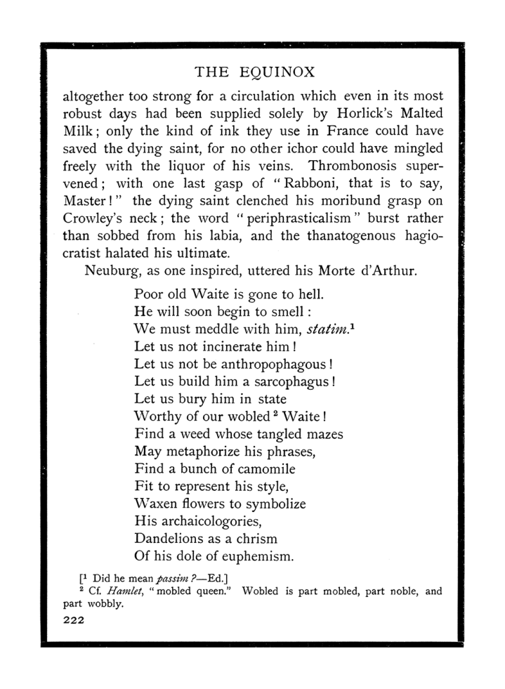 Original scan of The Equinox (Volume I, Number IX), PDF page 260