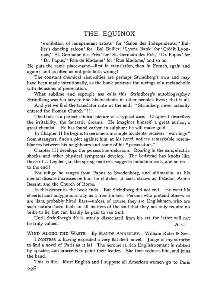 Original scan of The Equinox (Volume I, Number IX), PDF page 266