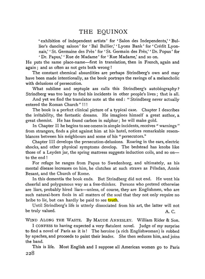 Original scan of The Equinox (Volume I, Number IX), PDF page 266