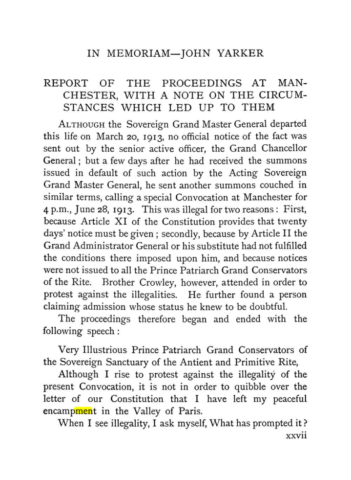 Original scan of The Equinox (Volume I, Number IX), PDF page 27