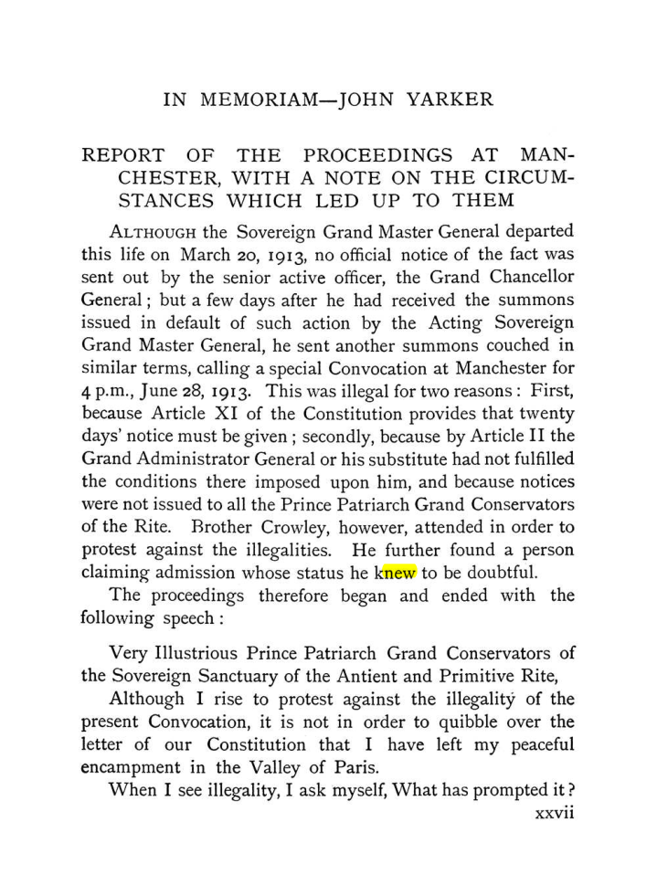 Original scan of The Equinox (Volume I, Number IX), PDF page 27