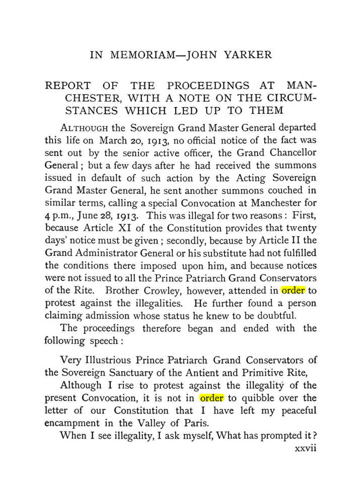 Original scan of The Equinox (Volume I, Number IX), PDF page 27