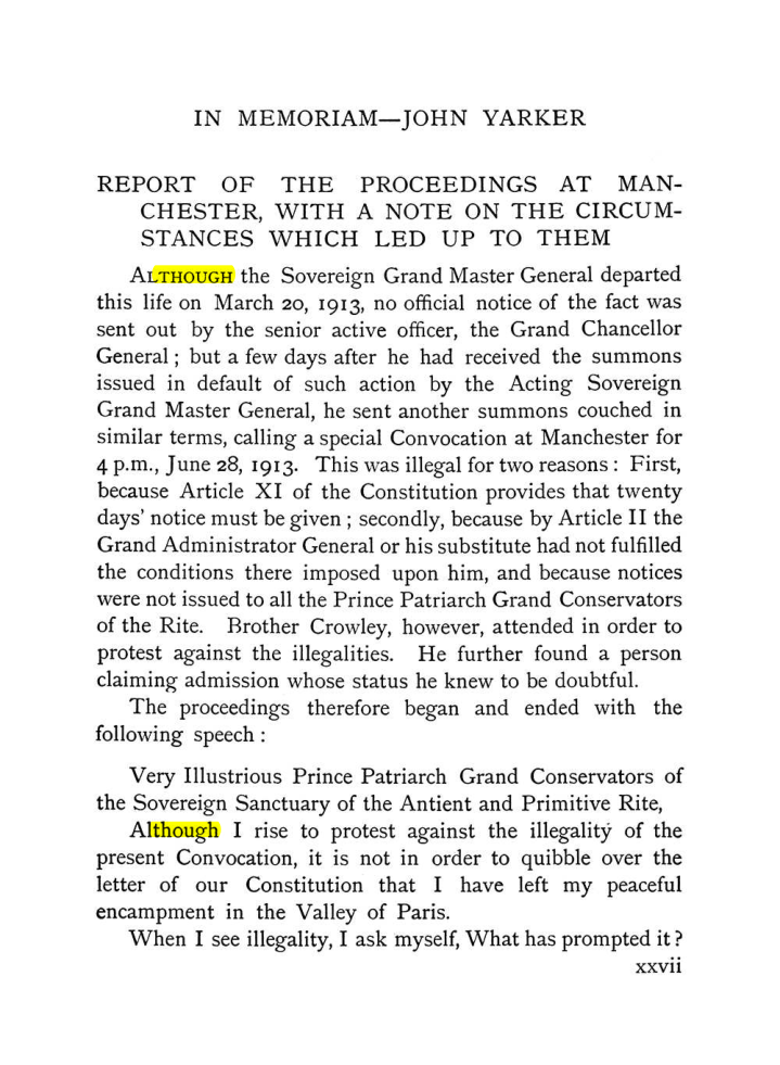 Original scan of The Equinox (Volume I, Number IX), PDF page 27