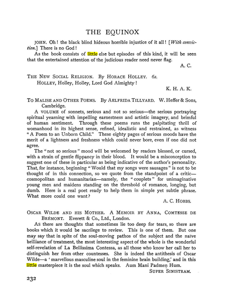 Original scan of The Equinox (Volume I, Number IX), PDF page 270