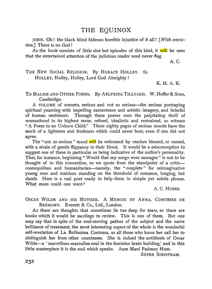 Original scan of The Equinox (Volume I, Number IX), PDF page 270