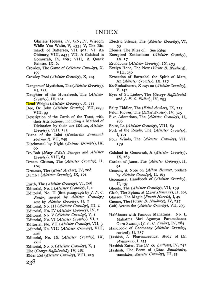 Original scan of The Equinox (Volume I, Number IX), PDF page 276