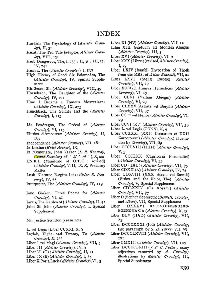 Original scan of The Equinox (Volume I, Number IX), PDF page 277
