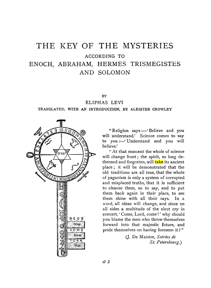 Original scan of The Equinox (Volume I, Number IX), PDF page 285