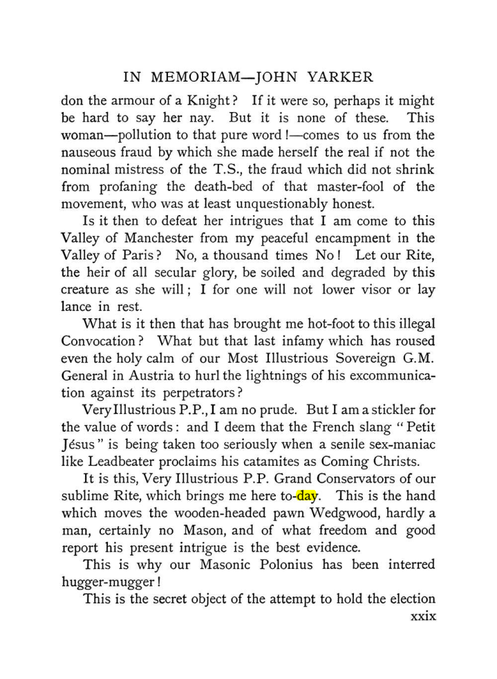 Original scan of The Equinox (Volume I, Number IX), PDF page 29