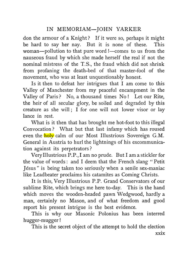 Original scan of The Equinox (Volume I, Number IX), PDF page 29