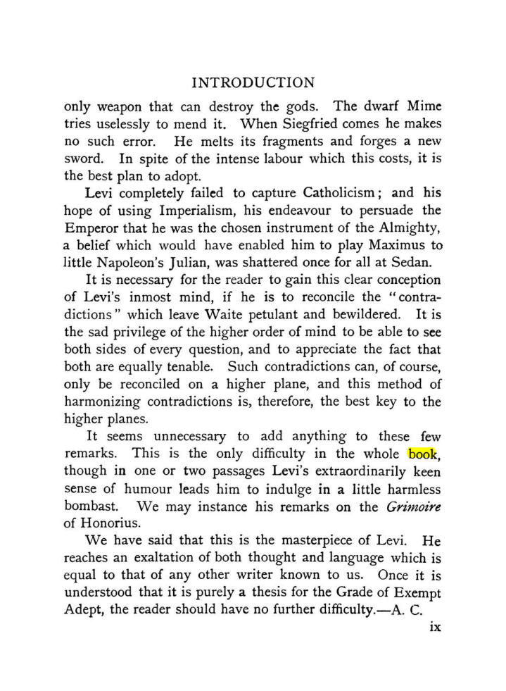 Original scan of The Equinox (Volume I, Number IX), PDF page 291