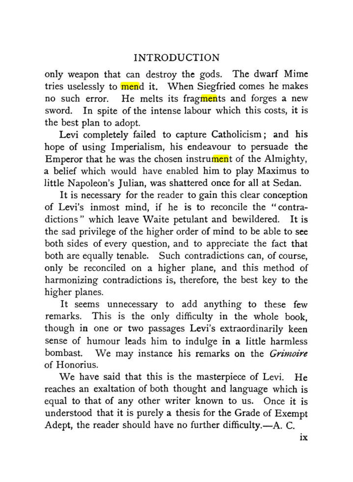 Original scan of The Equinox (Volume I, Number IX), PDF page 291