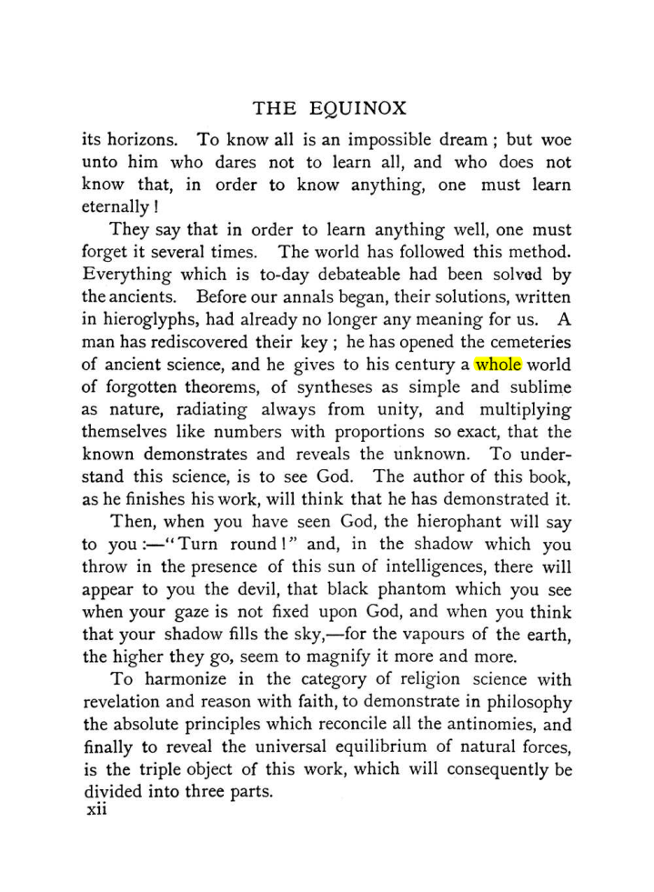 Original scan of The Equinox (Volume I, Number IX), PDF page 294