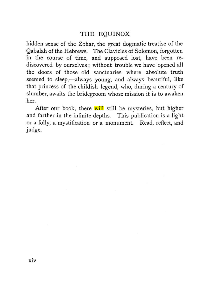 Original scan of The Equinox (Volume I, Number IX), PDF page 296