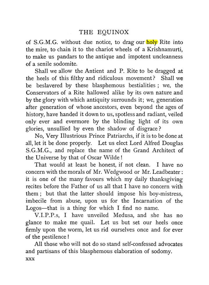 Original scan of The Equinox (Volume I, Number IX), PDF page 30