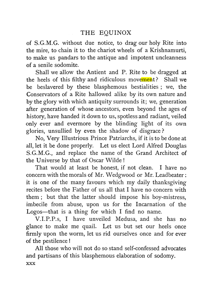 Original scan of The Equinox (Volume I, Number IX), PDF page 30