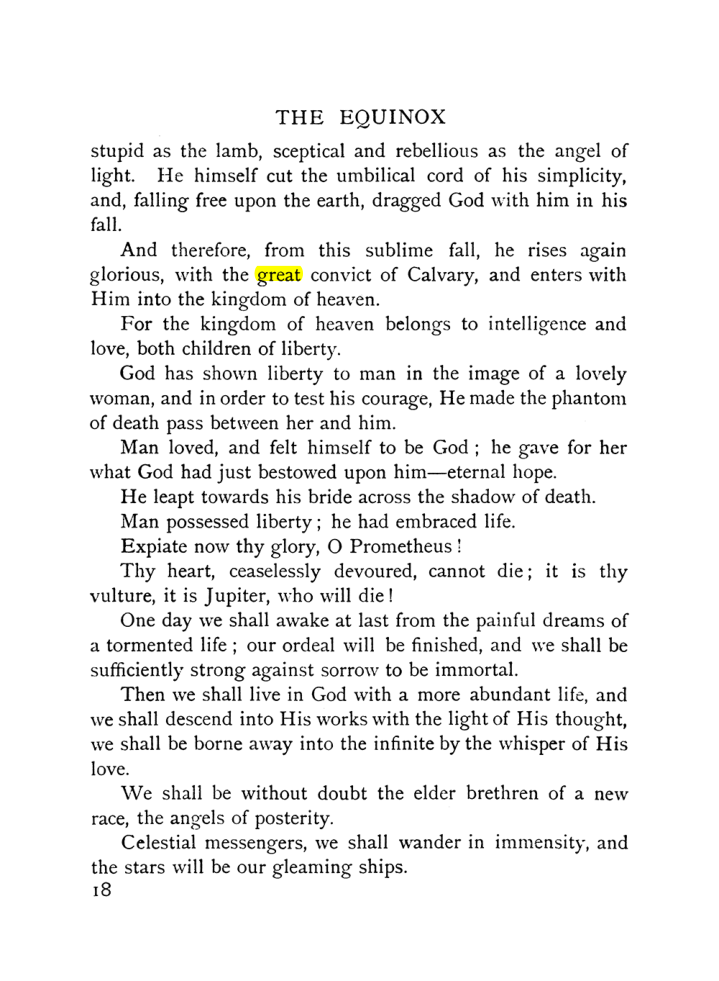 Original scan of The Equinox (Volume I, Number IX), PDF page 316