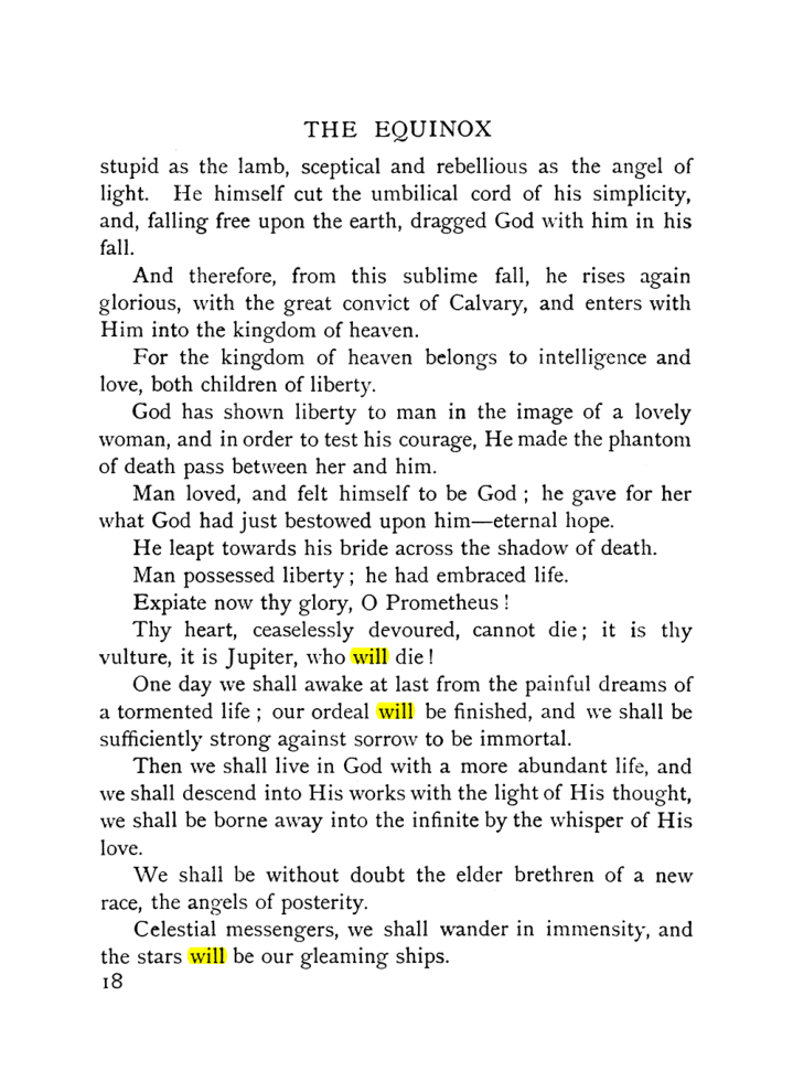 Original scan of The Equinox (Volume I, Number IX), PDF page 316