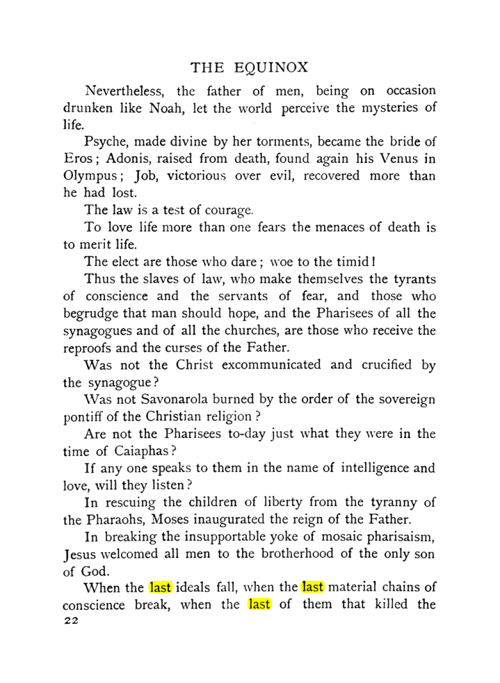 Original scan of The Equinox (Volume I, Number IX), PDF page 320
