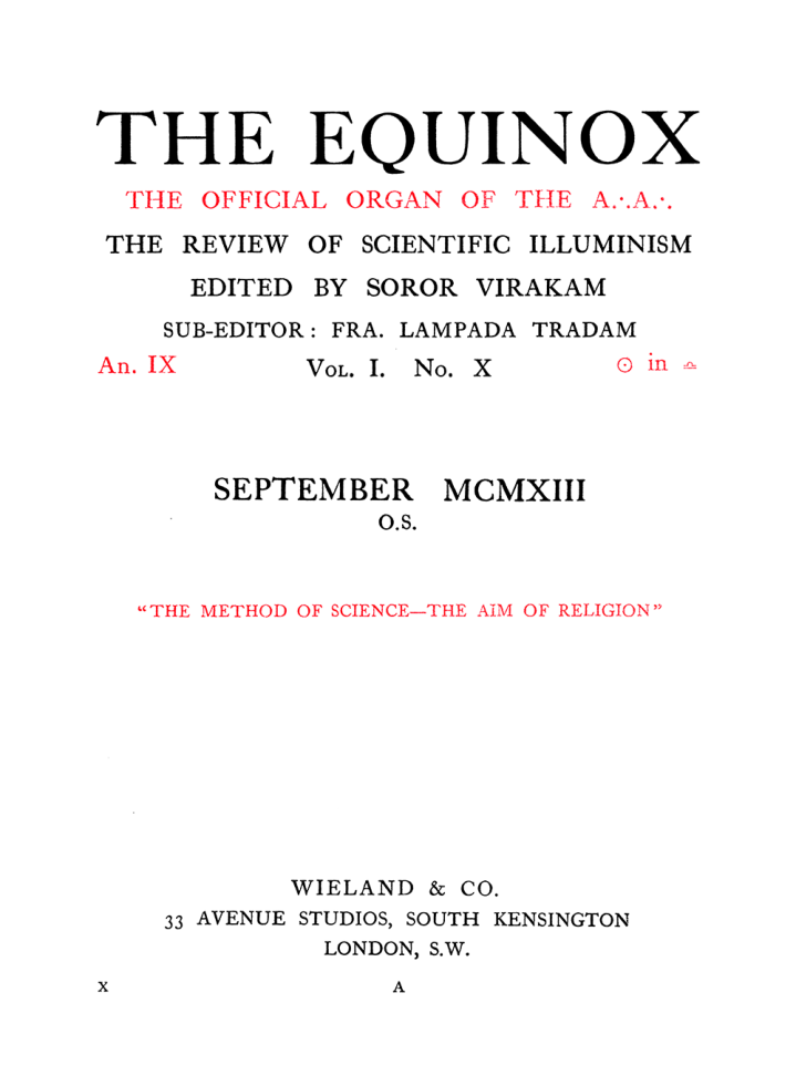 Original scan of The Equinox (Volume I, Number IX), PDF page 41