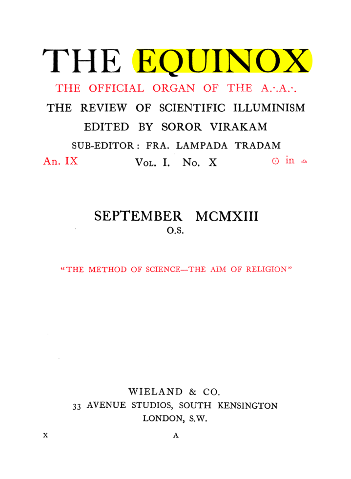 Original scan of The Equinox (Volume I, Number IX), PDF page 41