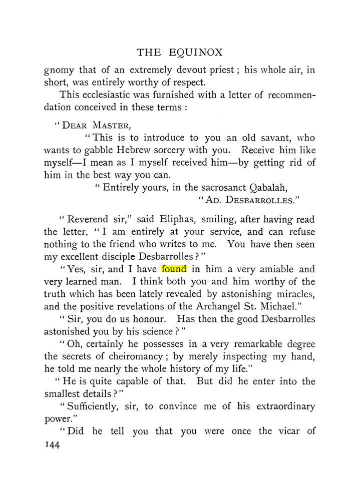 Original scan of The Equinox (Volume I, Number IX), PDF page 442