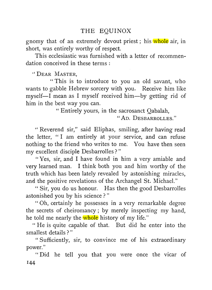 Original scan of The Equinox (Volume I, Number IX), PDF page 442