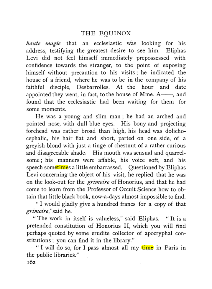 Original scan of The Equinox (Volume I, Number IX), PDF page 460