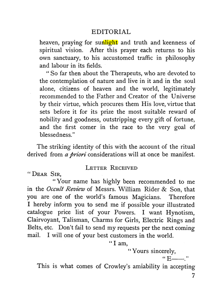 Original scan of The Equinox (Volume I, Number IX), PDF page 47