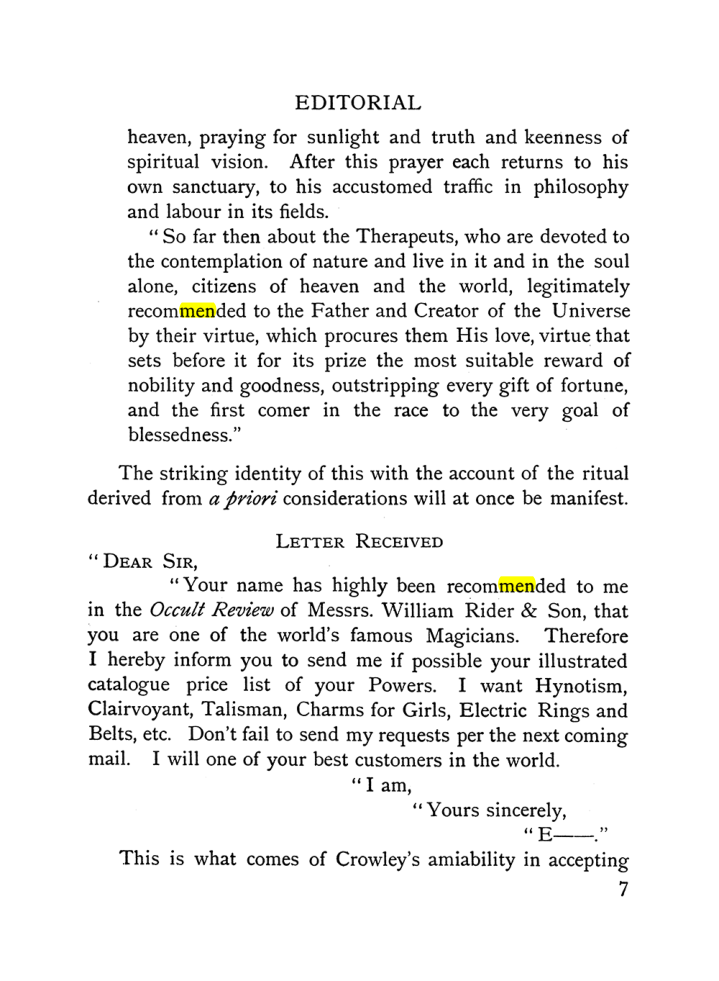 Original scan of The Equinox (Volume I, Number IX), PDF page 47