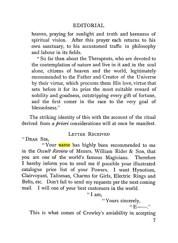 Original scan of The Equinox (Volume I, Number IX), PDF page 47