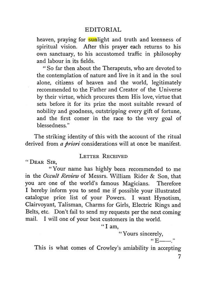 Original scan of The Equinox (Volume I, Number IX), PDF page 47