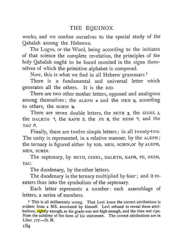Original scan of The Equinox (Volume I, Number IX), PDF page 482