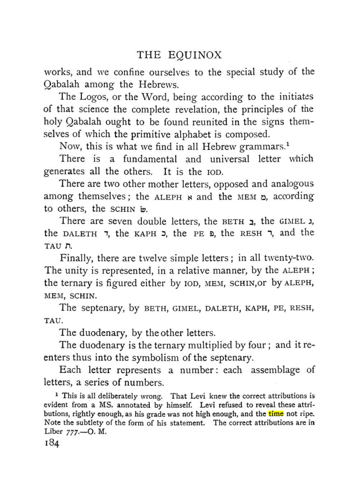 Original scan of The Equinox (Volume I, Number IX), PDF page 482