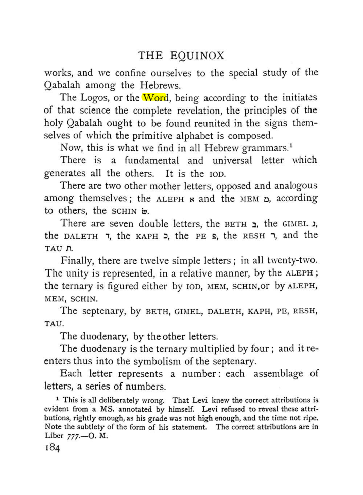 Original scan of The Equinox (Volume I, Number IX), PDF page 482