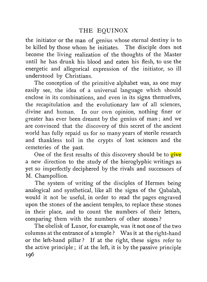 Original scan of The Equinox (Volume I, Number IX), PDF page 494