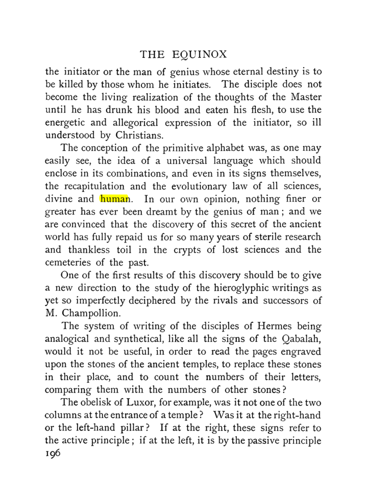 Original scan of The Equinox (Volume I, Number IX), PDF page 494