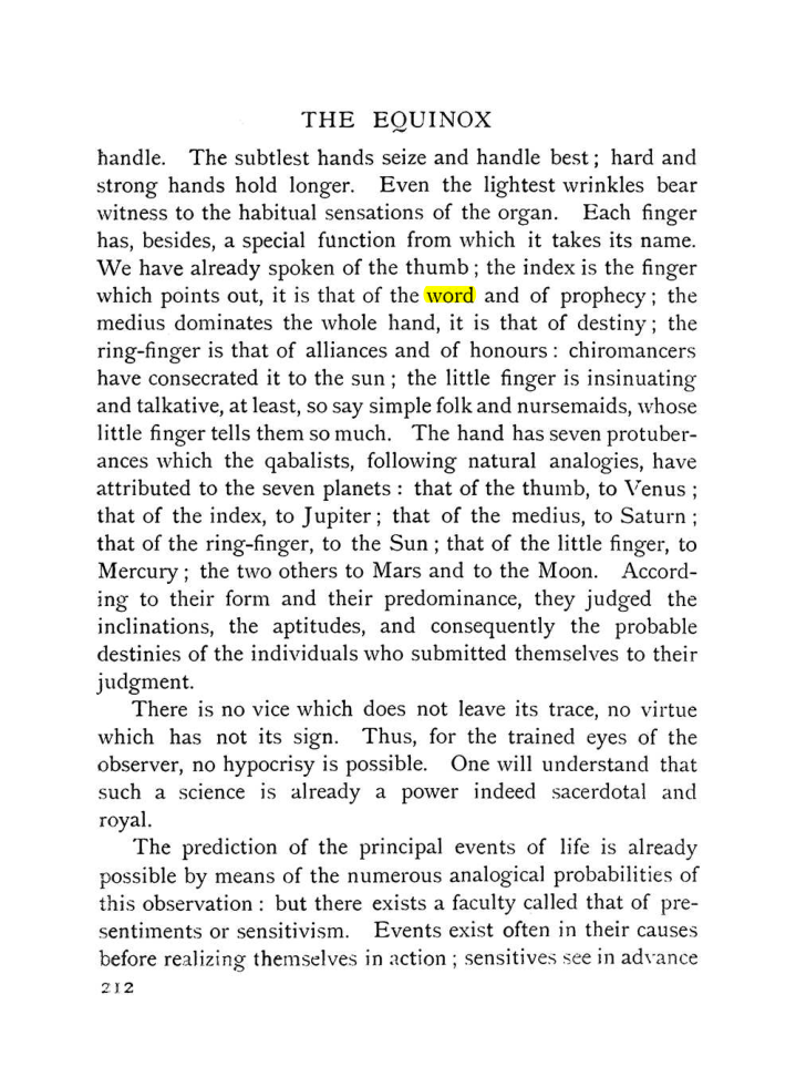 Original scan of The Equinox (Volume I, Number IX), PDF page 510
