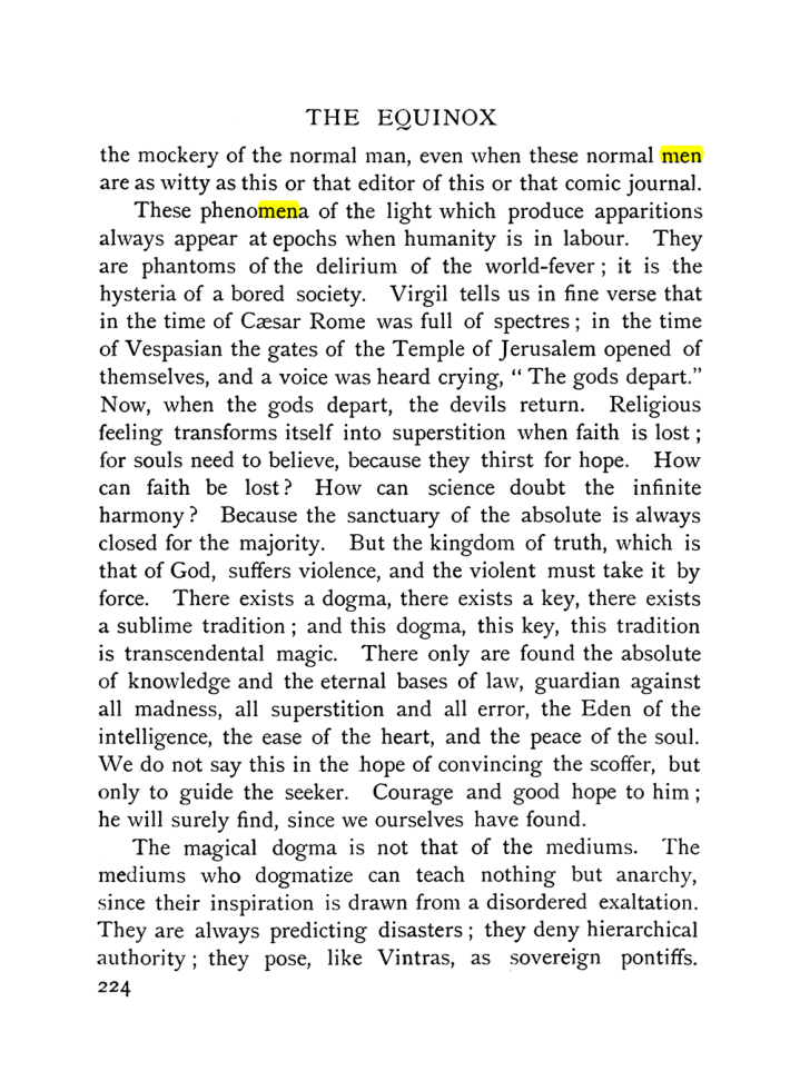Original scan of The Equinox (Volume I, Number IX), PDF page 522