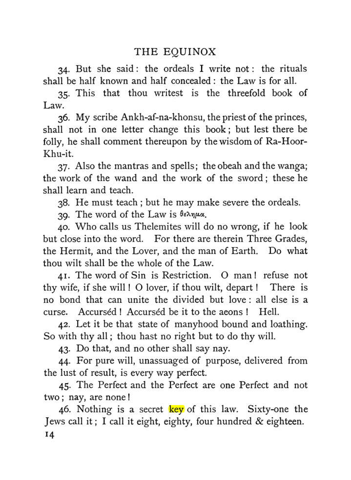 Original scan of The Equinox (Volume I, Number IX), PDF page 54