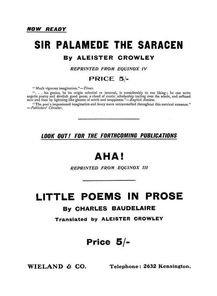 Original scan of The Equinox (Volume I, Number IX), PDF page 591
