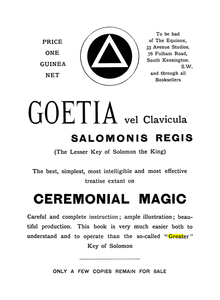 Original scan of The Equinox (Volume I, Number IX), PDF page 592
