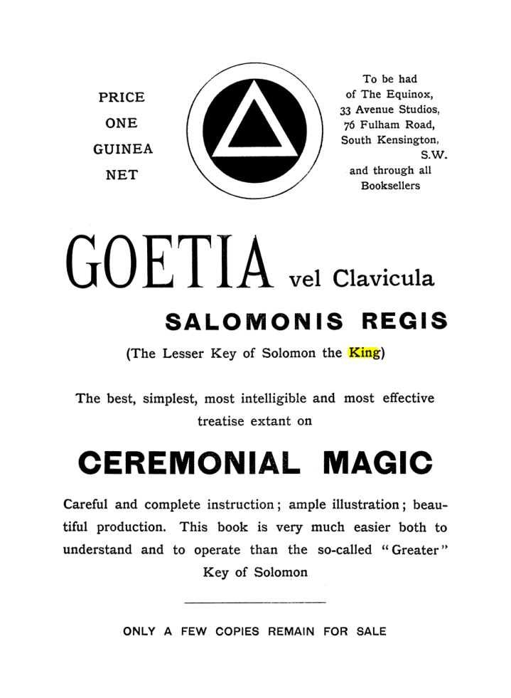 Original scan of The Equinox (Volume I, Number IX), PDF page 592