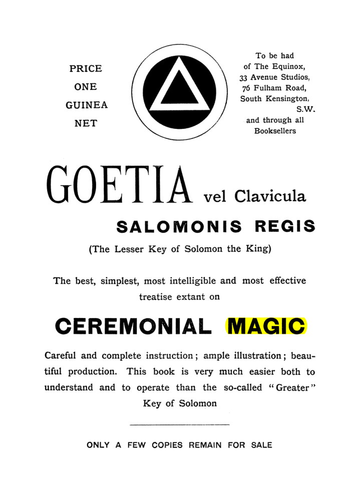 Original scan of The Equinox (Volume I, Number IX), PDF page 592