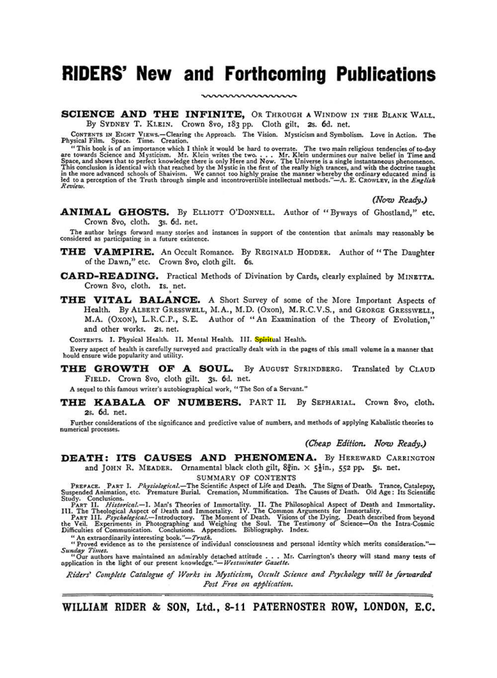 Original scan of The Equinox (Volume I, Number IX), PDF page 594