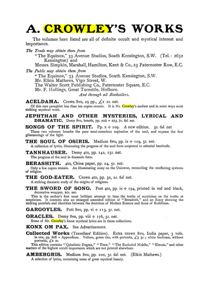 Original scan of The Equinox (Volume I, Number IX), PDF page 596