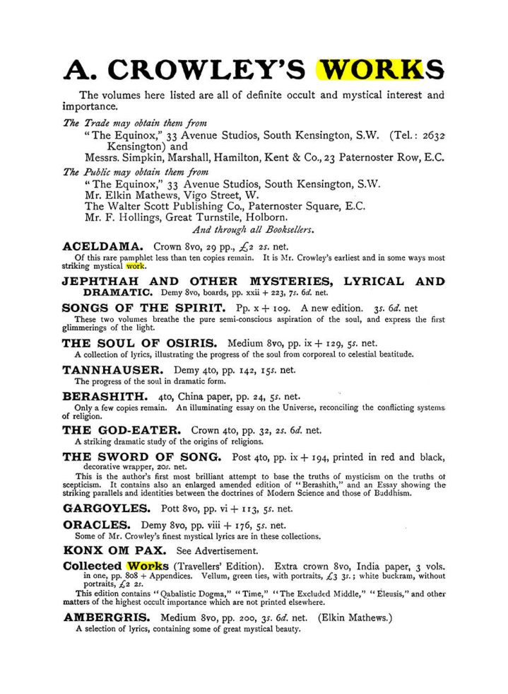 Original scan of The Equinox (Volume I, Number IX), PDF page 596