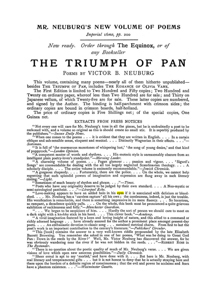 Original scan of The Equinox (Volume I, Number IX), PDF page 599
